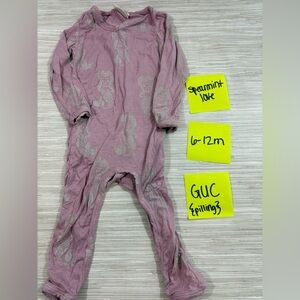 SPEARMINT LOVE 6-12 MONTHS ✨ BAMBOO mermaid Kids One Piece Pink good condition